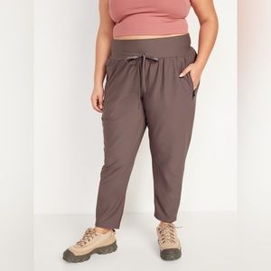 Old Navy High Waisted PowerSoft Zip Jogger Pants/ Petite S
